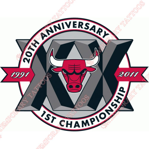 Chicago Bulls Customize Temporary Tattoos Stickers NO.936